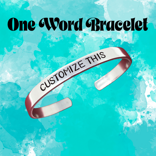 One Word Personalized Bracelet