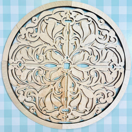 Architectural Circle Wall Plaque