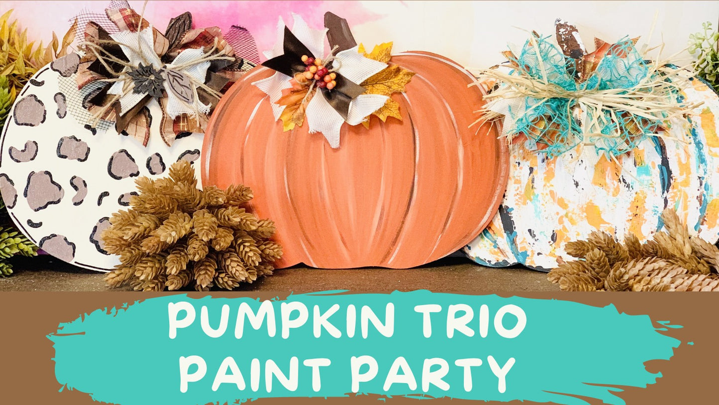 Pumpkin Trio Paint Party